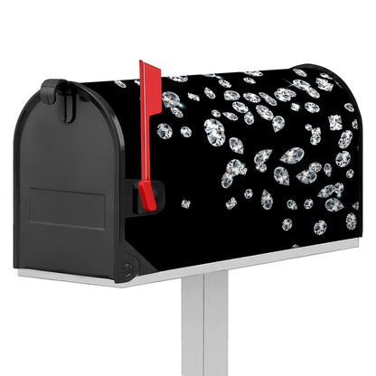 Diamond Gems Print Mailbox Cover