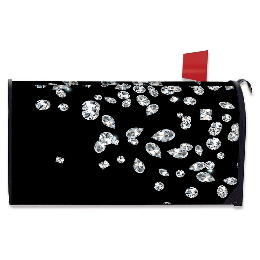 Diamond Gems Print Mailbox Cover