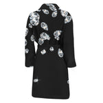 Diamond Gems Print Men's Bathrobe