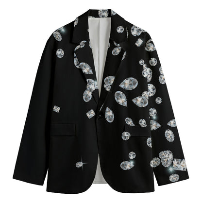 Diamond Gems Print Men's Blazer