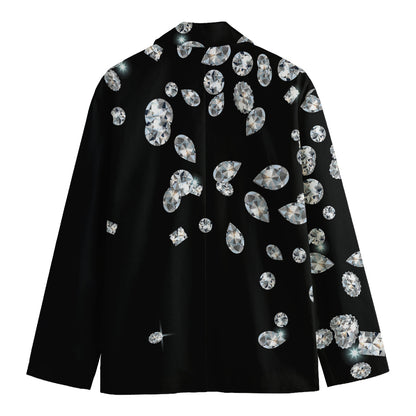 Diamond Gems Print Men's Blazer