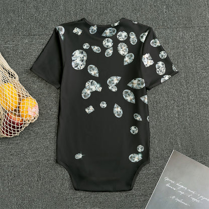 Diamond Gems Print Men's Bodysuit