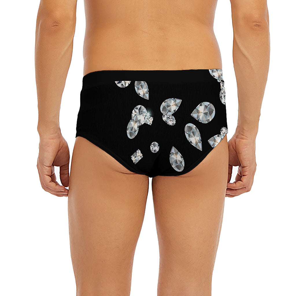 Diamond Gems Print Men's Briefs