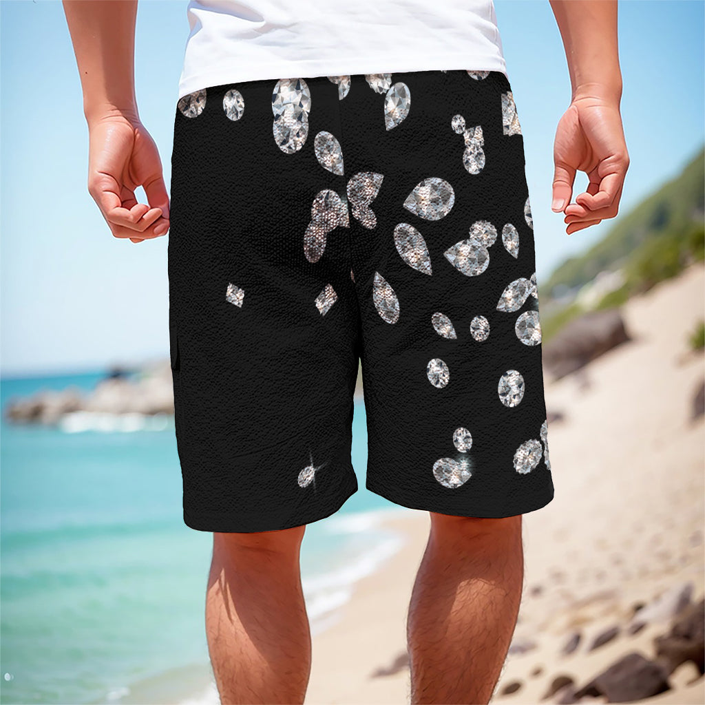 Diamond Gems Print Men's Cargo Shorts