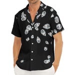 Diamond Gems Print Men's Deep V-Neck Shirt
