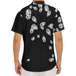 Diamond Gems Print Men's Deep V-Neck Shirt
