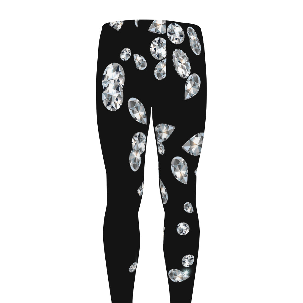 Diamond Gems Print Men's leggings