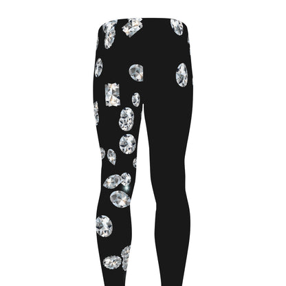 Diamond Gems Print Men's leggings
