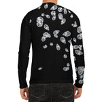 Diamond Gems Print Men's Long Sleeve Rash Guard