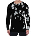 Diamond Gems Print Men's Long Sleeve T-Shirt