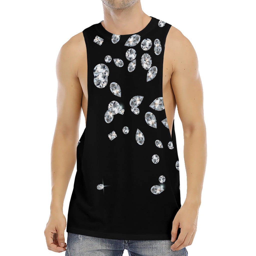 Diamond Gems Print Men's Muscle Tank Top