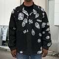 Diamond Gems Print Men's Shirt Jacket