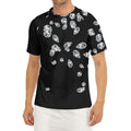 Diamond Gems Print Men's Short Sleeve Rash Guard