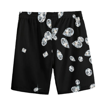 Diamond Gems Print Men's Sports Shorts