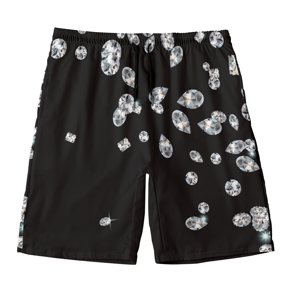 Diamond Gems Print Men's Swim Trunks