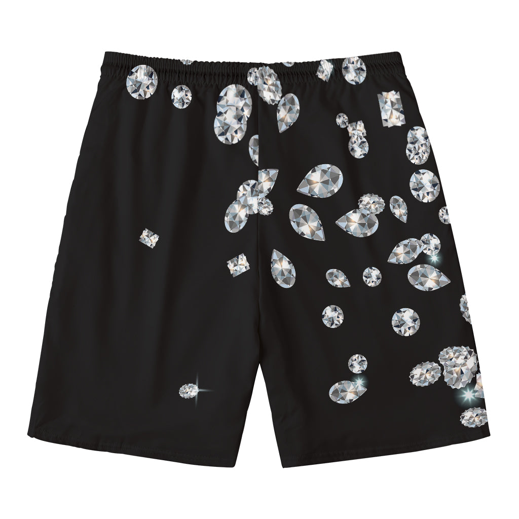 Diamond Gems Print Men's Swim Trunks