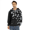 Diamond Gems Print Men's Velvet Pullover Hoodie