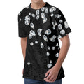 Diamond Gems Print Men's Velvet T-Shirt