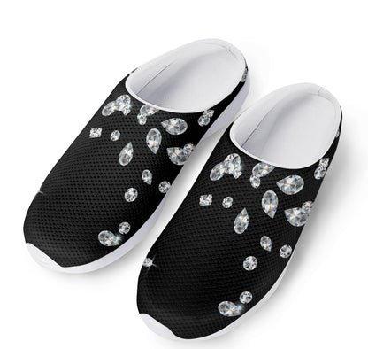 Diamond Gems Print Mesh Casual Shoes