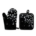 Diamond Gems Print Oven Mitt And Pot Holder Set