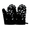 Diamond Gems Print Oven Mitts
