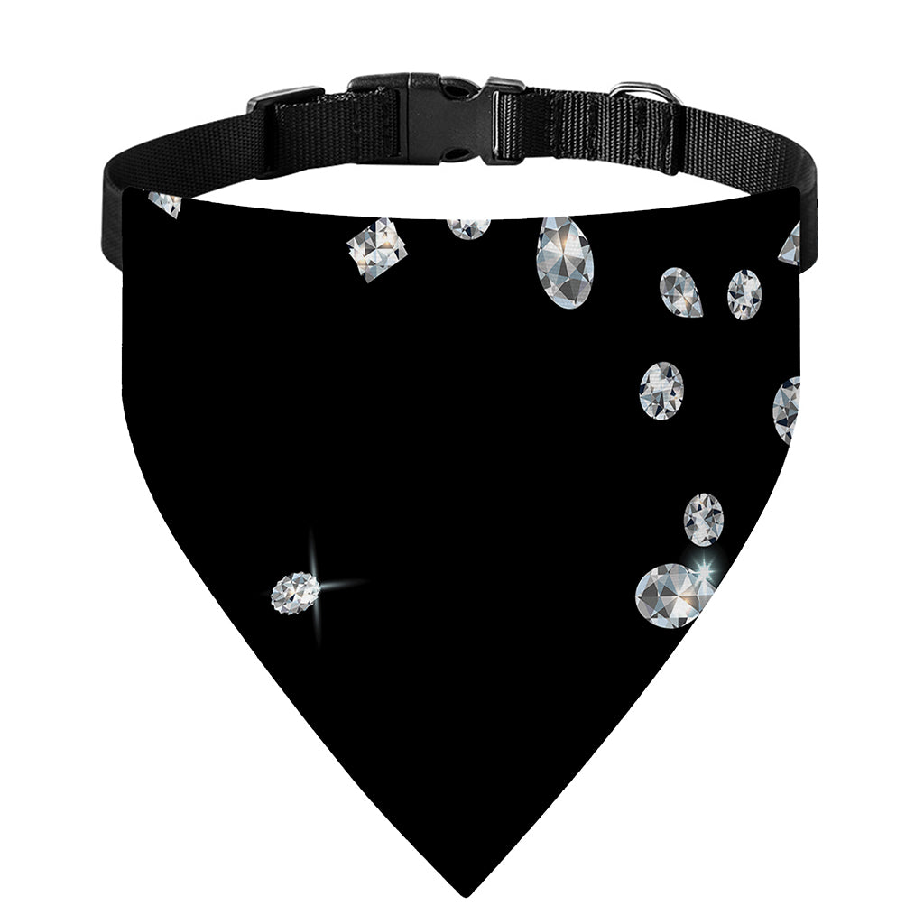 Diamond Gems Print Over The Collar Dog Bandana
