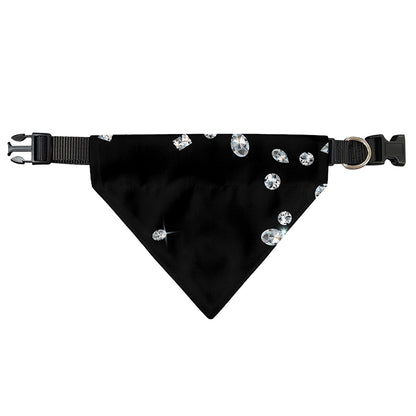 Diamond Gems Print Over The Collar Dog Bandana