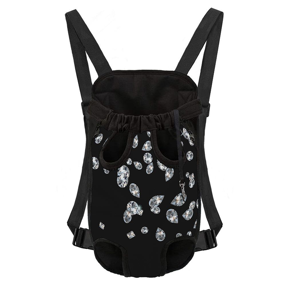 Diamond Gems Print Pet Carrier Backpack