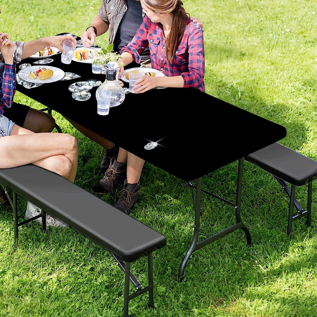 Diamond Gems Print Picnic Table Cover