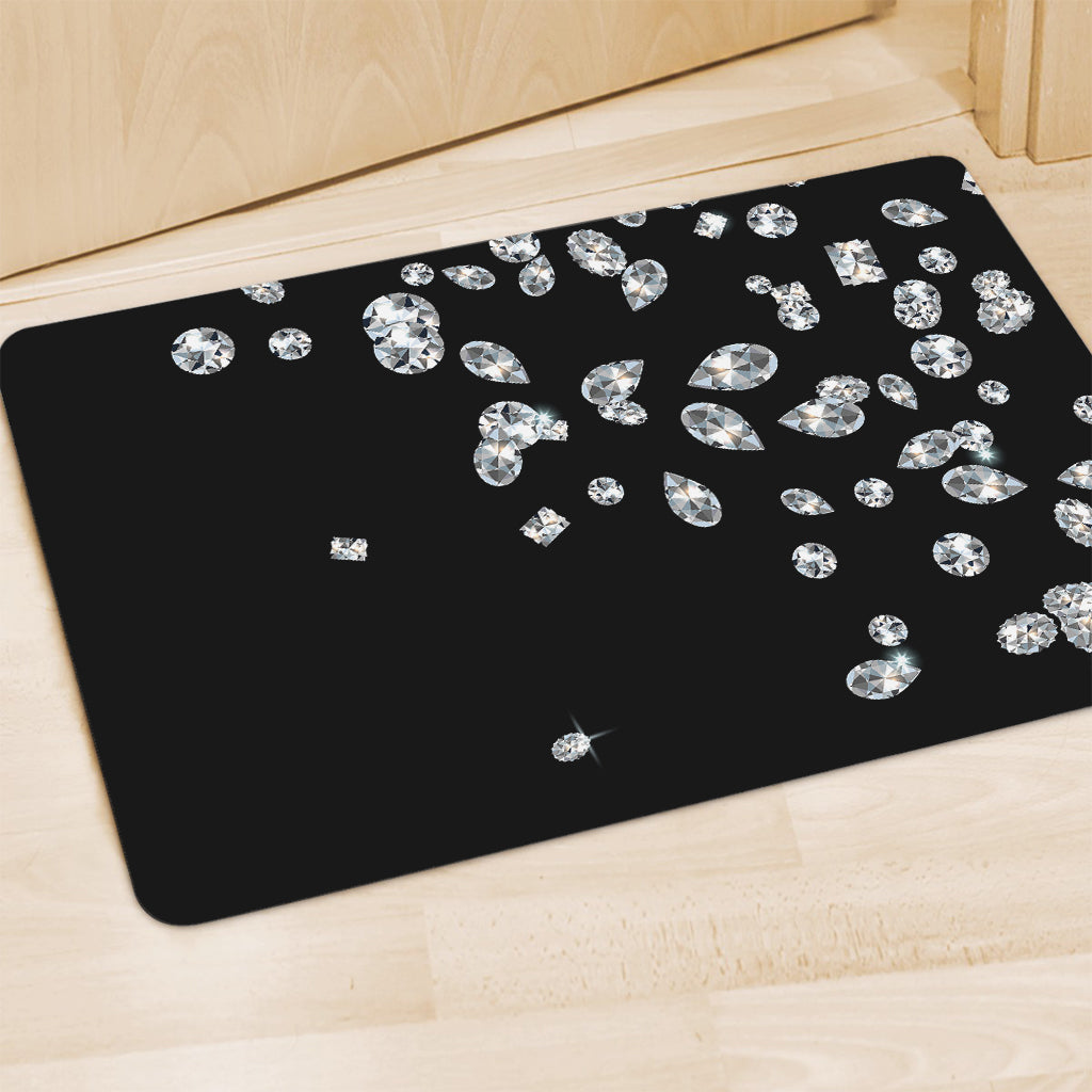 Diamond Gems Print Polyester Doormat