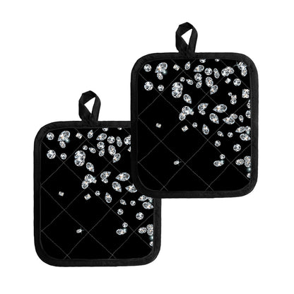 Diamond Gems Print Pot Holders