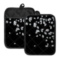 Diamond Gems Print Pot Holders With Pocket