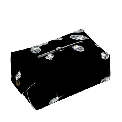 Diamond Gems Print Rectangle Tissue Box Cover