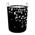 Diamond Gems Print Round Laundry Basket