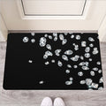 Diamond Gems Print Rubber Doormat