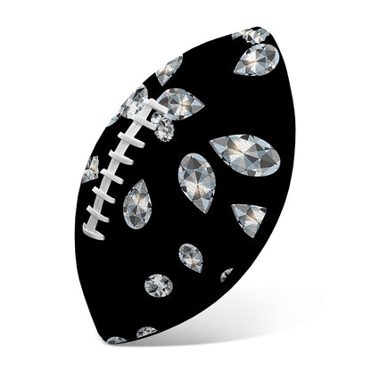 Diamond Gems Print Rugby Ball