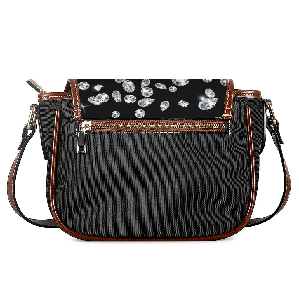 Diamond Gems Print Saddle Bag