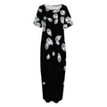 Diamond Gems Print Short Sleeve Long Nightdress