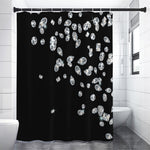 Diamond Gems Print Shower Curtain