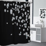 Diamond Gems Print Shower Curtain