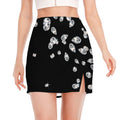 Diamond Gems Print Side Slit Mini Skirt