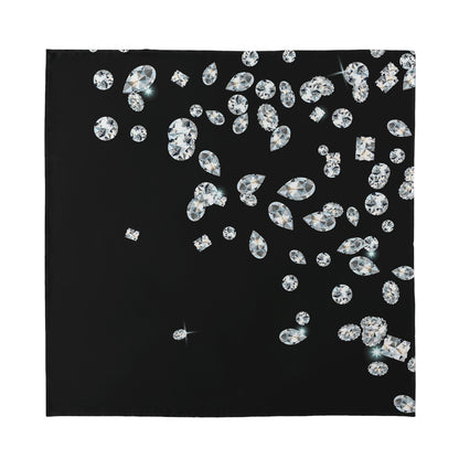 Diamond Gems Print Silk Bandana