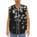 Diamond Gems Print Sleeveless Baseball Jersey