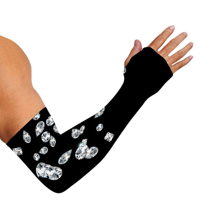 Diamond Gems Print Sun Protection Arm Sleeves