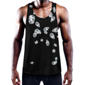 Diamond Gems Print Men's Workout Tank Top