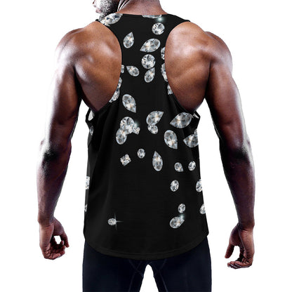 Diamond Gems Print Training Tank Top