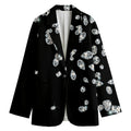Diamond Gems Print Women's Cotton Blazer