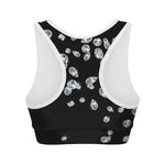 Diamond Gems Print Women's Sports Bra