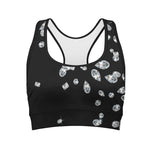 Diamond Gems Print Women's Sports Bra