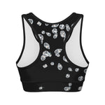 Diamond Gems Print Women's Sports Bra